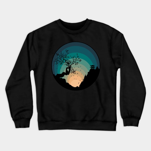 Japanese ambient Crewneck Sweatshirt by KaiTech Design